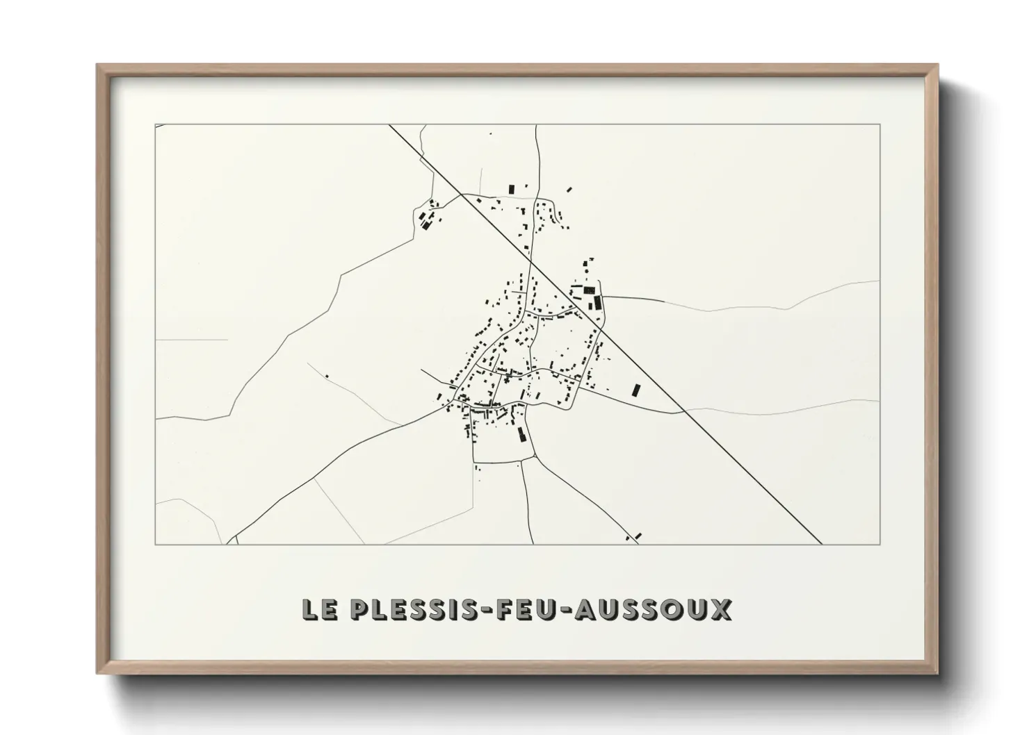 Un poster carteLe Plessis-Feu-Aussoux