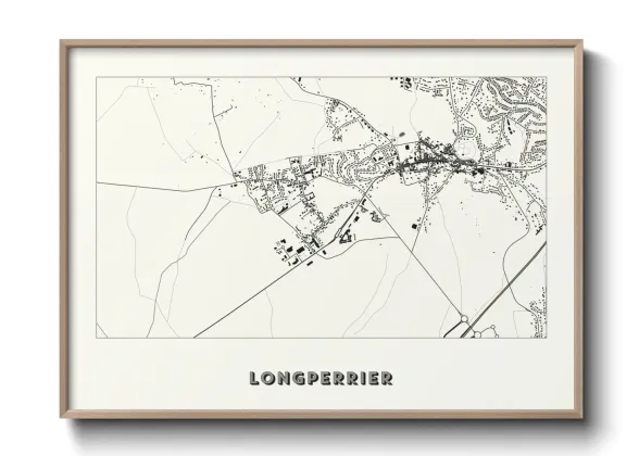 Une affiche de carte sur Longperrier