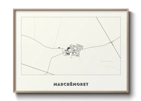Une affiche de carte sur Marchémoret