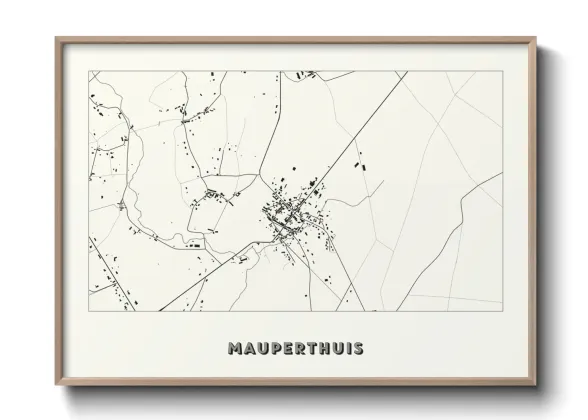 Une affiche de carte sur Mauperthuis