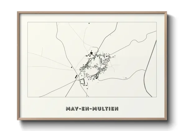 Une affiche de carte sur May-en-Multien