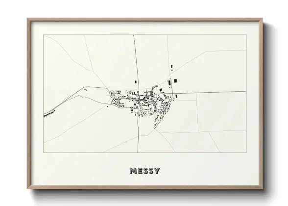 Une affiche de carte sur Messy