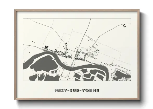 Une affiche de carte sur Misy-sur-Yonne