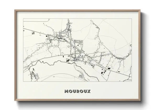 Une affiche de carte sur Mouroux