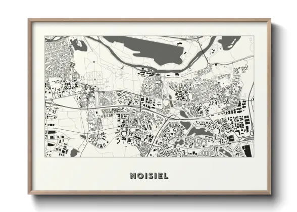 Une affiche de carte sur Noisiel
