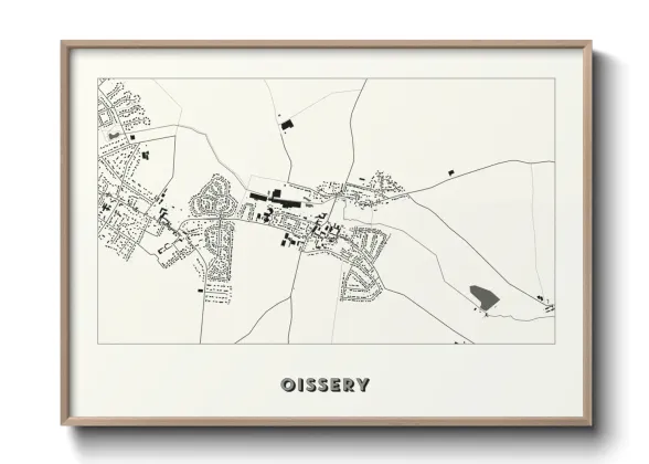 Une affiche de carte sur Oissery