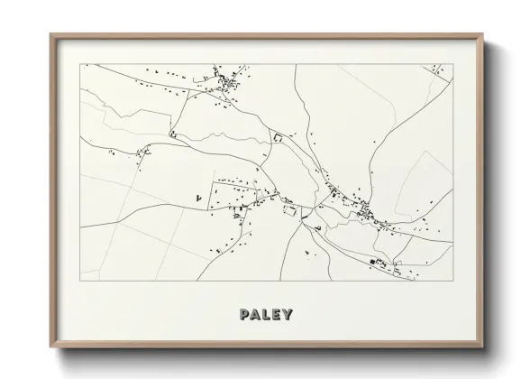 Une affiche de carte sur Paley