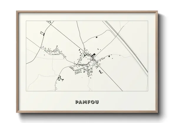 Une affiche de carte sur Pamfou