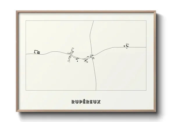 Une affiche de carte sur Rupéreux