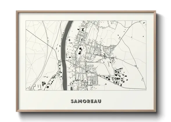 Une affiche de carte sur Samoreau