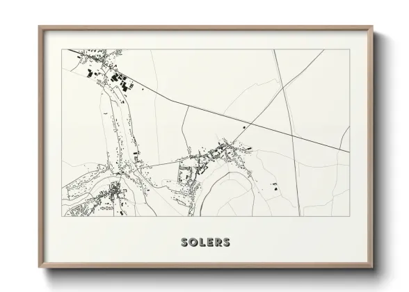Une affiche de carte sur Solers