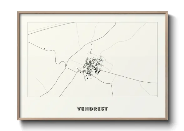 Une affiche de carte sur Vendrest