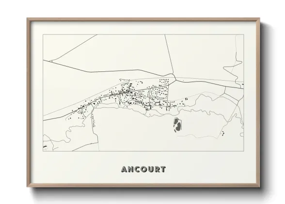 Une affiche de carte sur Ancourt
