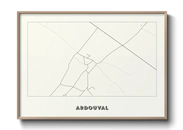 Une affiche de carte sur Ardouval