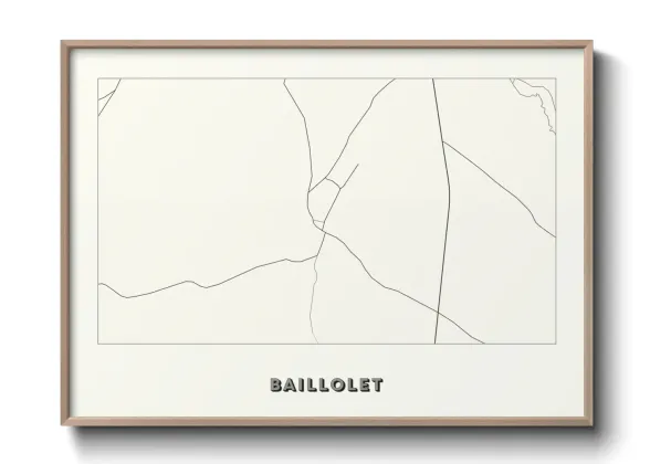 Une affiche de carte sur Baillolet