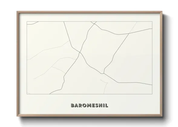 Une affiche de carte sur Baromesnil