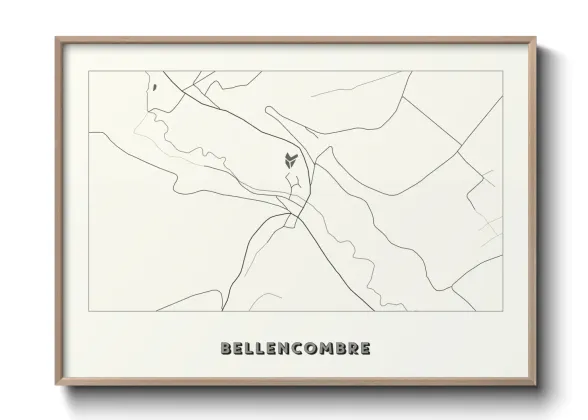Une affiche de carte sur Bellencombre