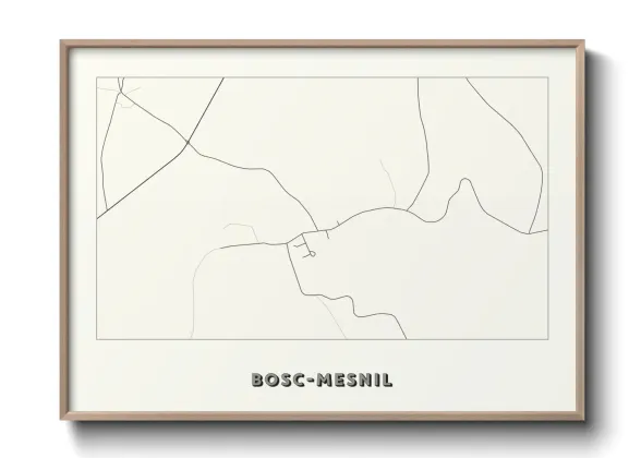 Une affiche de carte sur Bosc-Mesnil