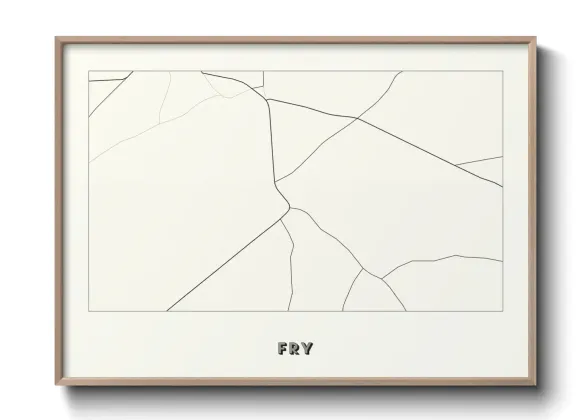 Une affiche de carte sur Fry