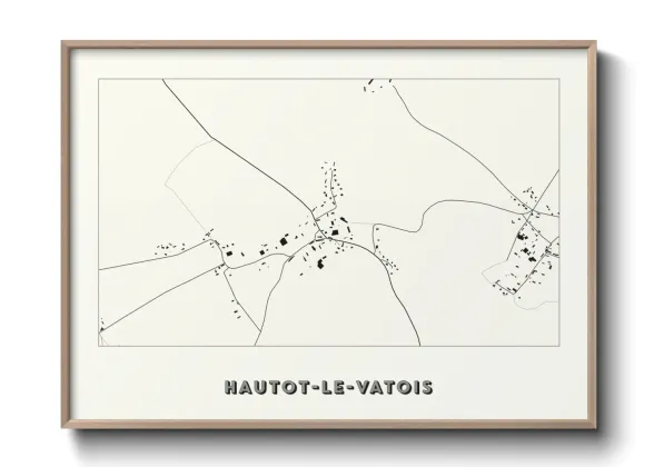Une affiche de carte sur Hautot-le-Vatois