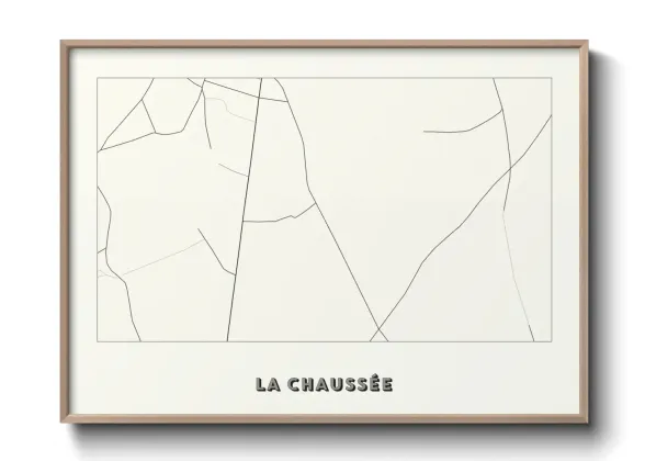 Une affiche de carte sur La Chaussée