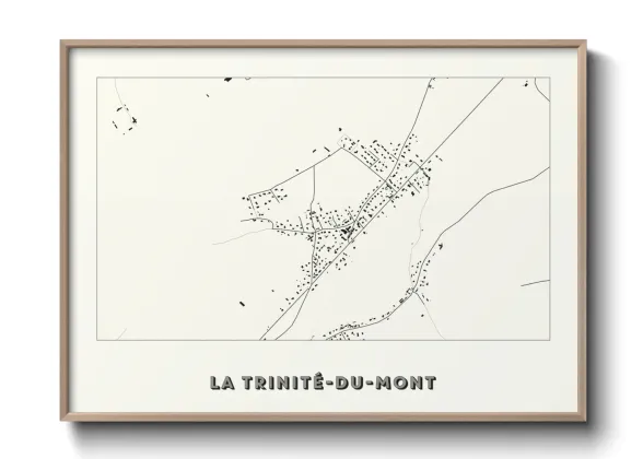 Une affiche de carte sur La Trinité-du-Mont