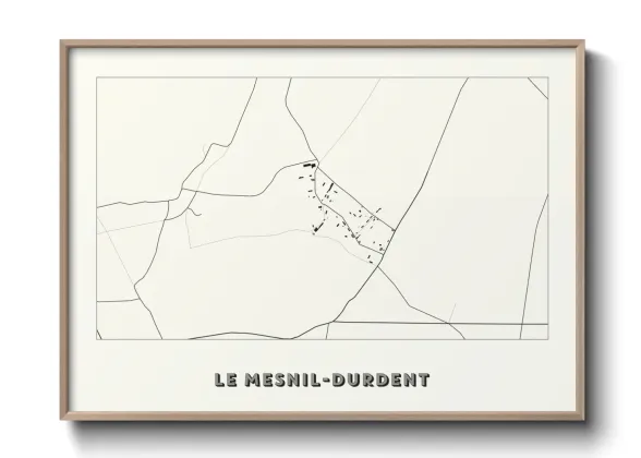 Une affiche de carte sur Le Mesnil-Durdent