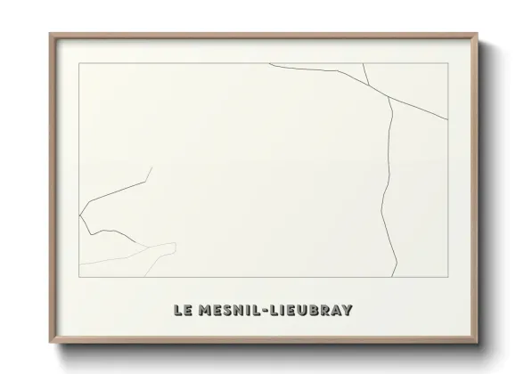 Une affiche de carte sur Le Mesnil-Lieubray