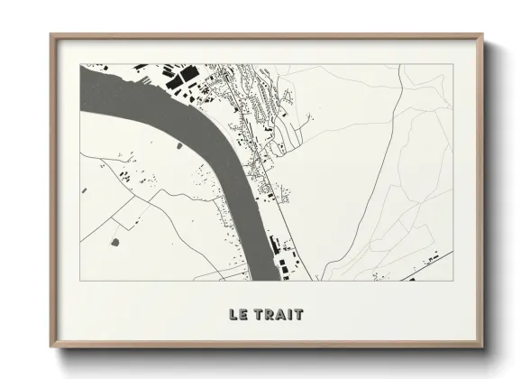 Une affiche de carte sur Le Trait