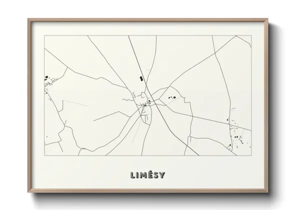 Une affiche de carte sur Limésy