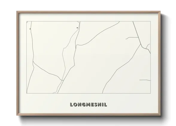 Une affiche de carte sur Longmesnil