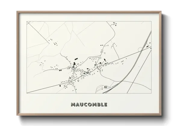 Une affiche de carte sur Maucomble