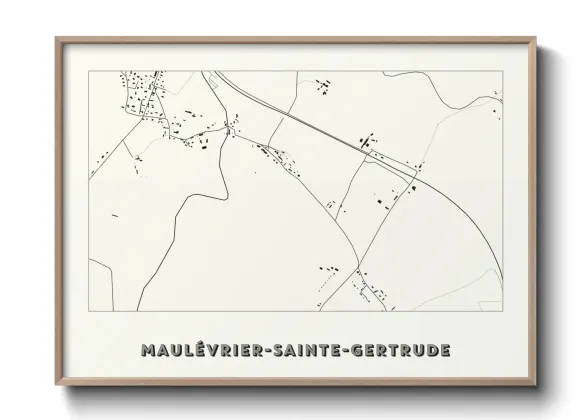 Une affiche de carte sur Maulévrier-Sainte-Gertrude