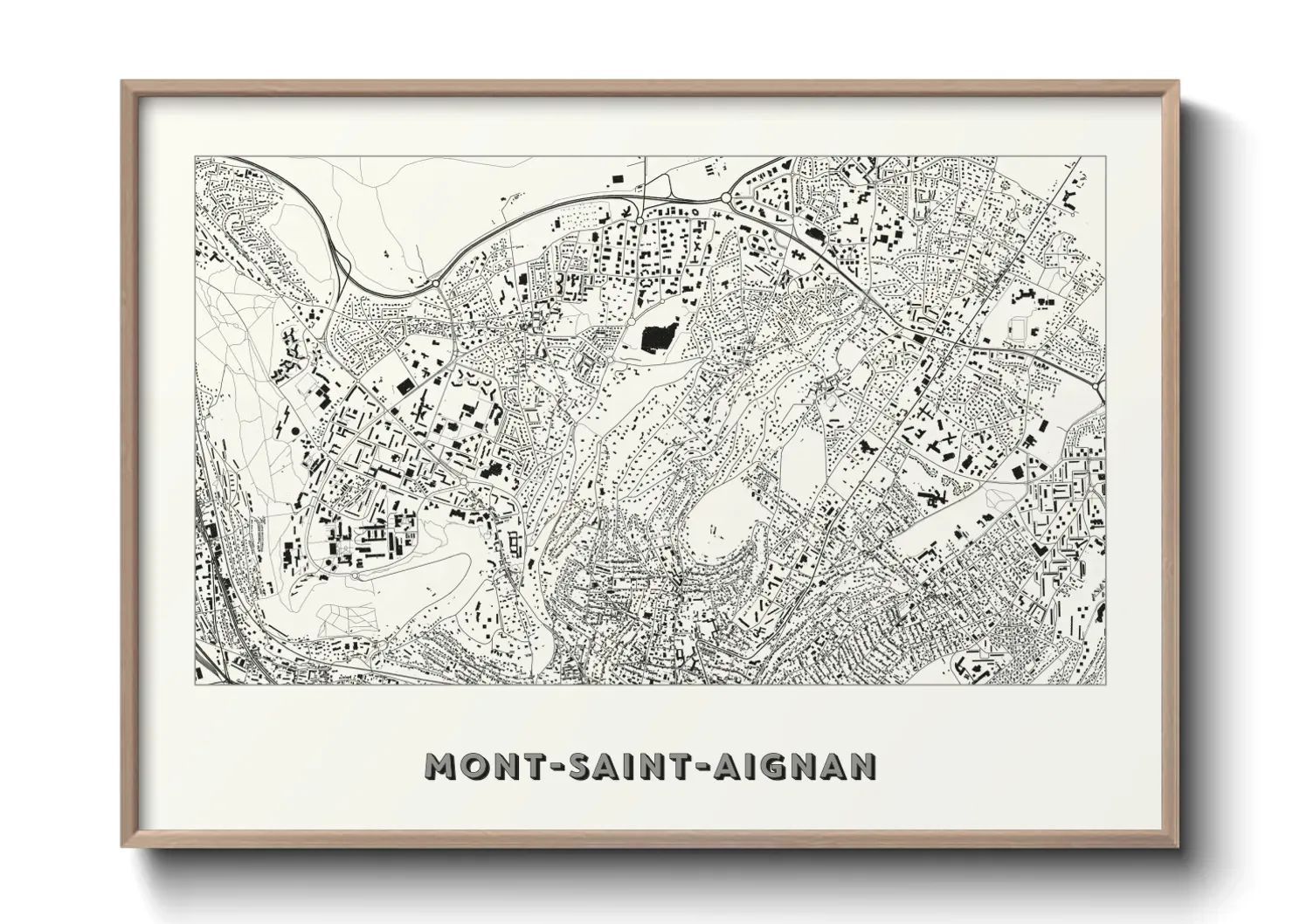 Un poster carteMont-Saint-Aignan