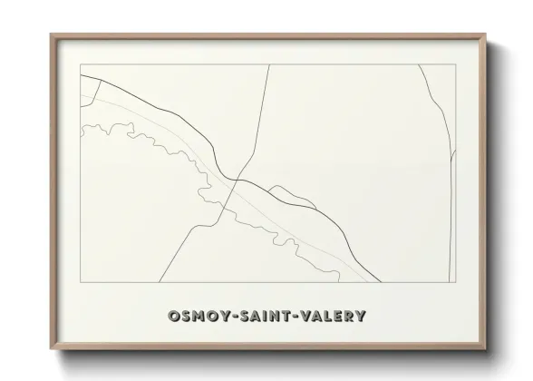 Une affiche de carte sur Osmoy-Saint-Valery