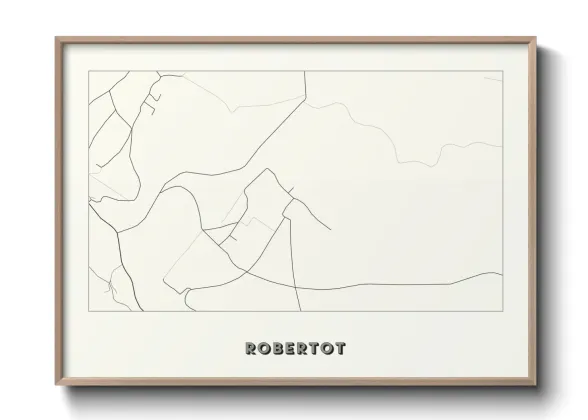 Une affiche de carte sur Robertot