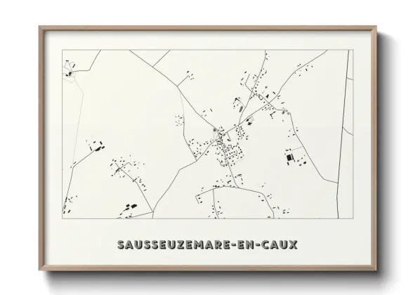 Une affiche de carte sur Sausseuzemare-en-Caux
