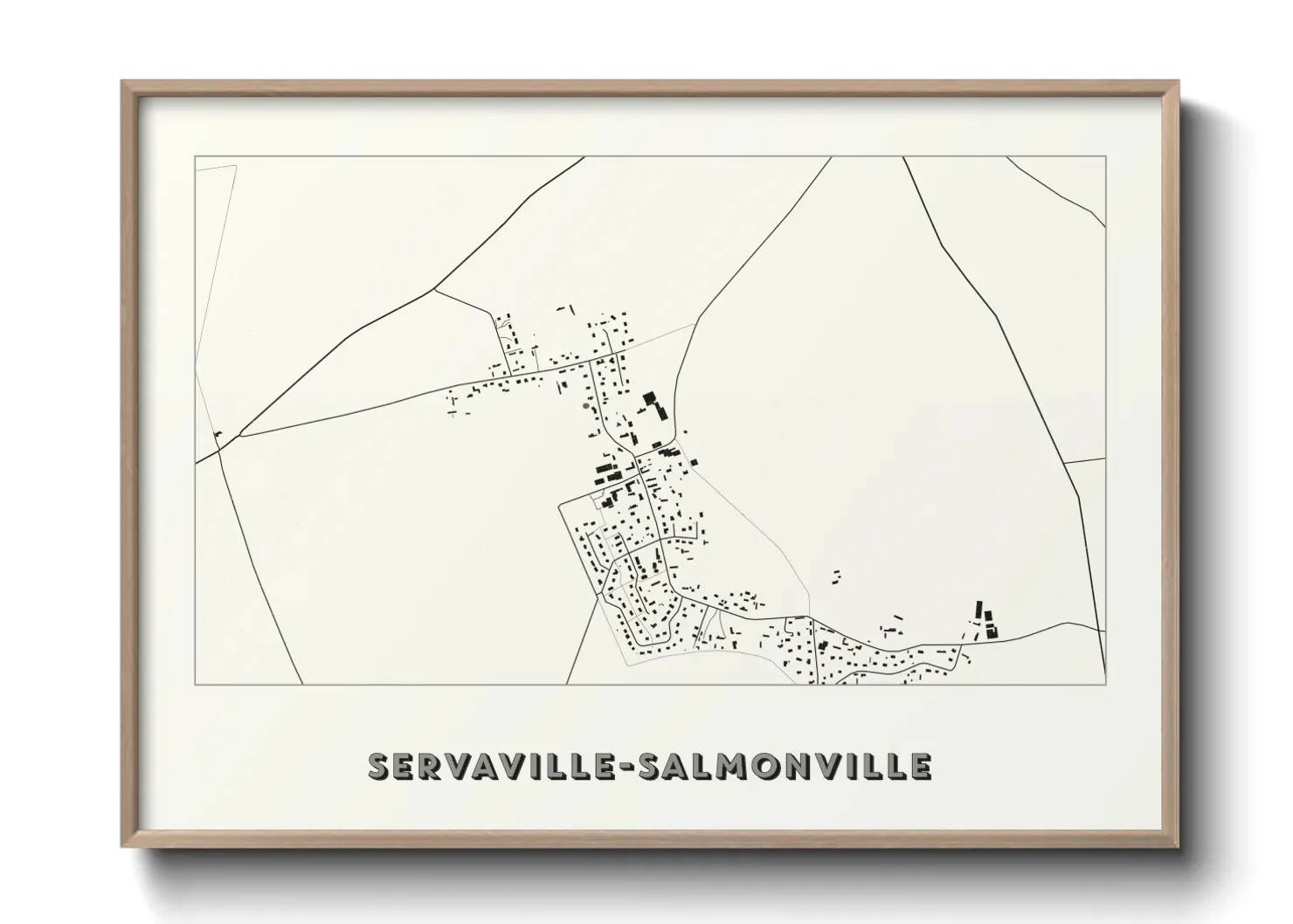 Un poster carteServaville-Salmonville