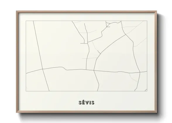 Une affiche de carte sur Sévis