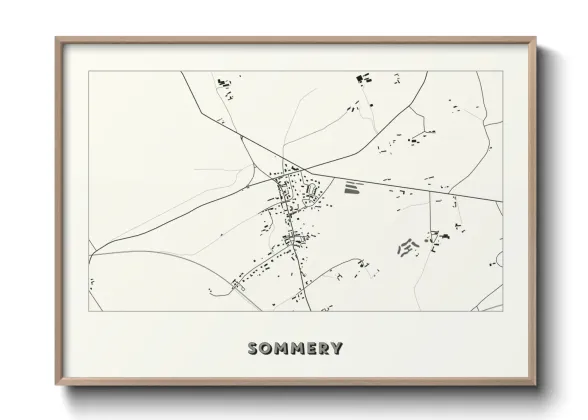 Une affiche de carte sur Sommery