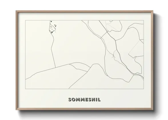Une affiche de carte sur Sommesnil