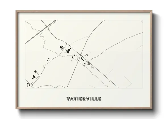Une affiche de carte sur Vatierville