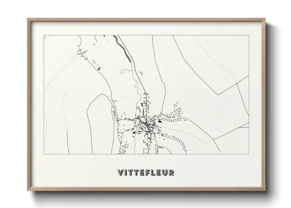 Une affiche de carte sur Vittefleur