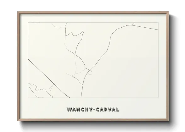 Une affiche de carte sur Wanchy-Capval