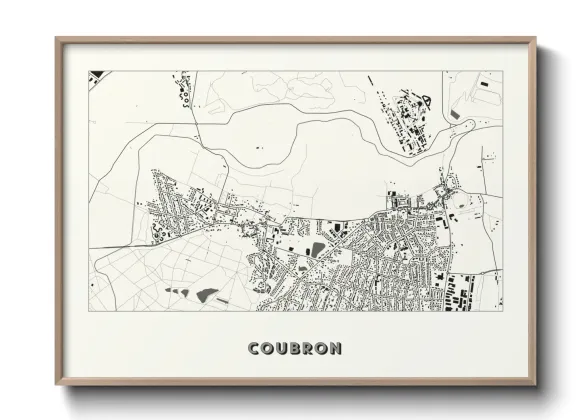 Une affiche de carte sur Coubron