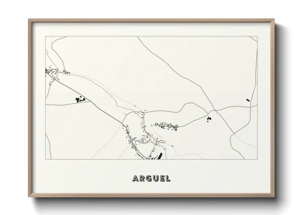 Une affiche de carte sur Arguel