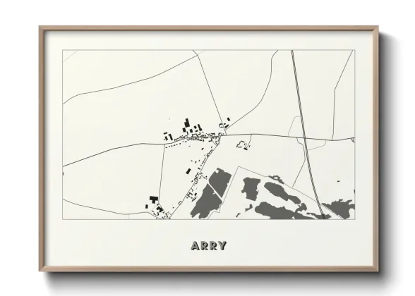 Une affiche de carte sur Arry