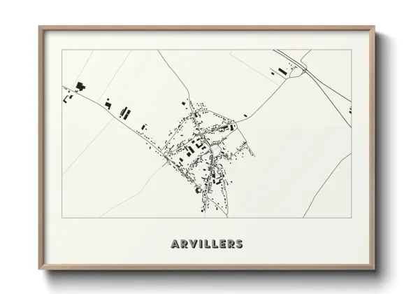 Une affiche de carte sur Arvillers