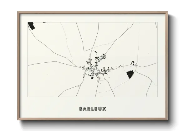 Une affiche de carte sur Barleux