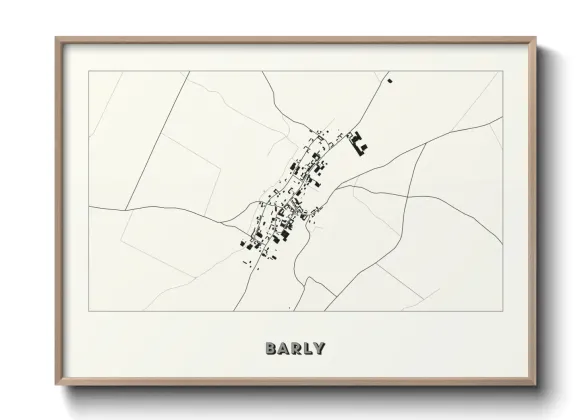 Une affiche de carte sur Barly